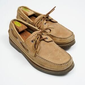 Sperry Mako 2-Eye Boat Shoes Men’s 11 Brown Leather Deck Loafers